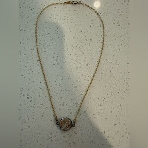 Sparkly real geode Gold-plated Pendant Necklace